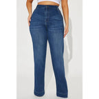 Flation Women's Tall Margot Stretch Trouser Denim Jeans Dark Wash | Flation Streetwear