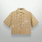 Flation Unisex Crystal Spider Web Shirt | Flation Streetwear