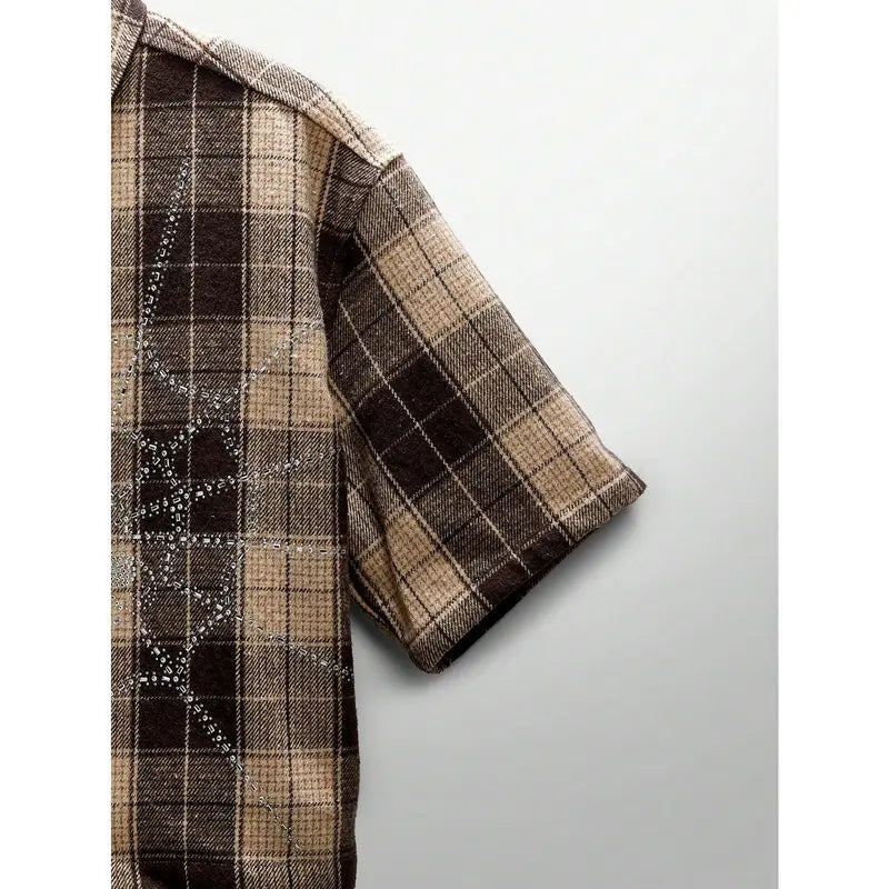 Flation Unisex Crystal Spider Web Shirt | Flation Streetwear