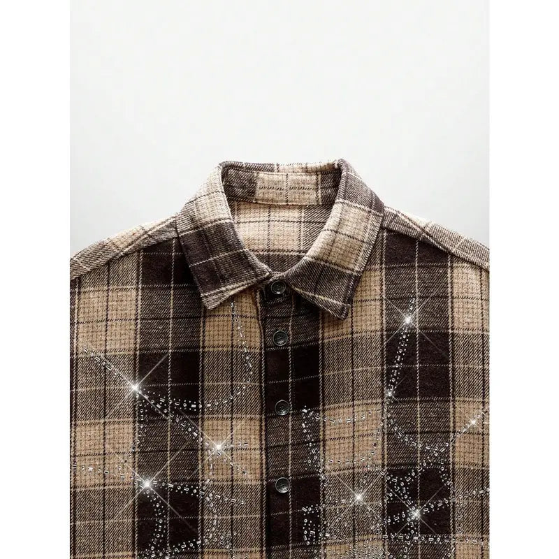 Flation Unisex Crystal Spider Web Shirt | Flation Streetwear