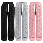 Flation Women's Retro Mid Rise Loose Fleece Pants | Flation Streetwear