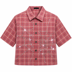 Flation Unisex Crystal Spider Web Shirt | Flation Streetwear