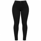 Flation Women's Flex Game Strong Super High Rise Skinny Denim Jeans Black | Flation Streetwear