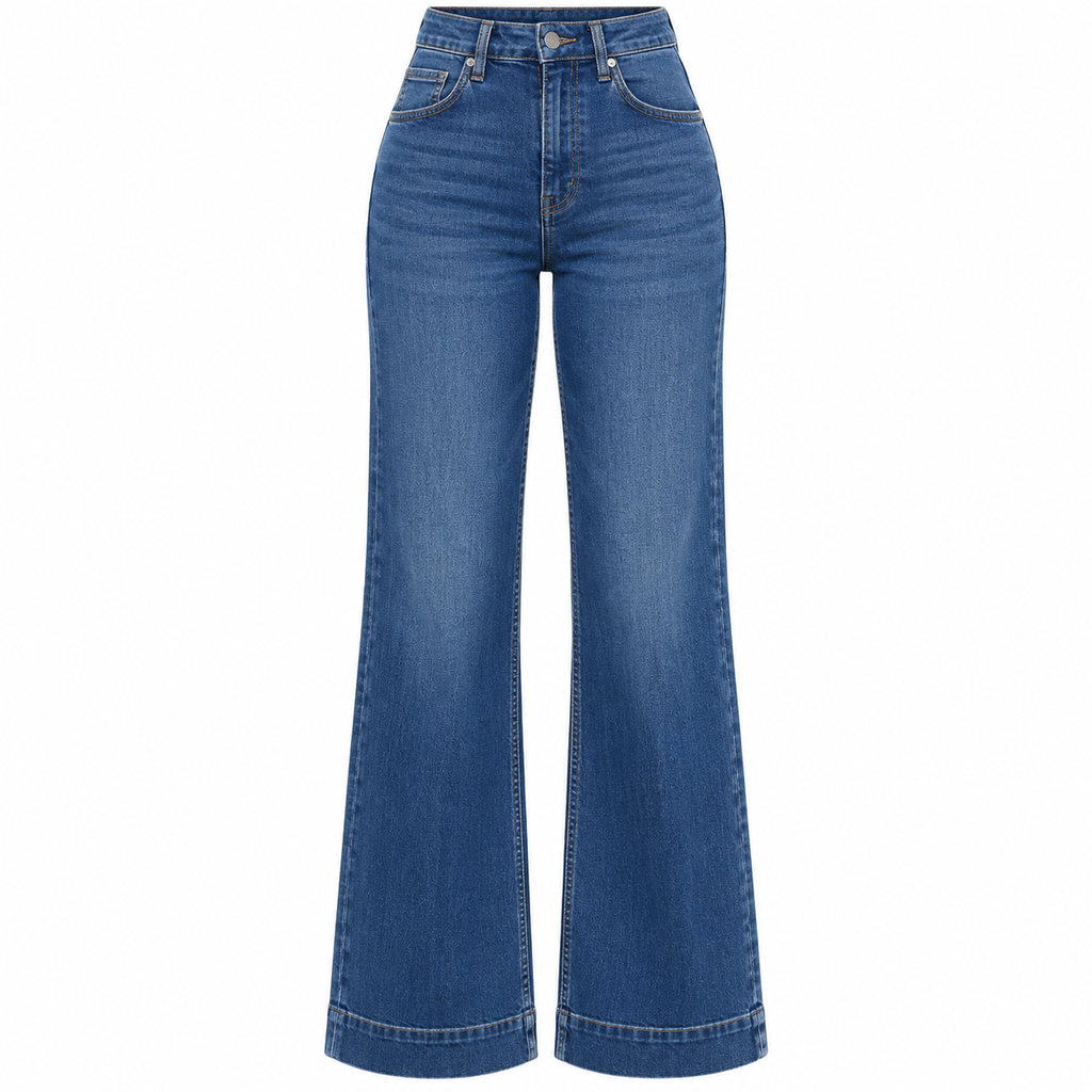 Flation Women's Tall Margot Stretch Trouser Denim Jeans Dark Wash | Flation Streetwear