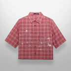 Flation Unisex Crystal Spider Web Shirt | Flation Streetwear