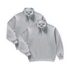 Men's Minimalist Half Zip Drop Shoulder Regular Fit Hoodie