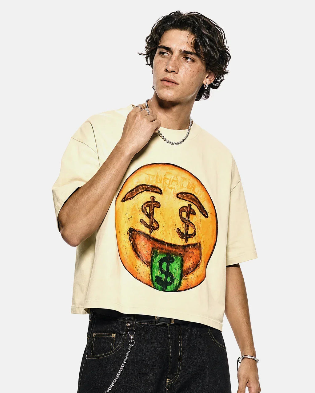 Boxy Smile Graphic T-Shirt | Flation Streetwear