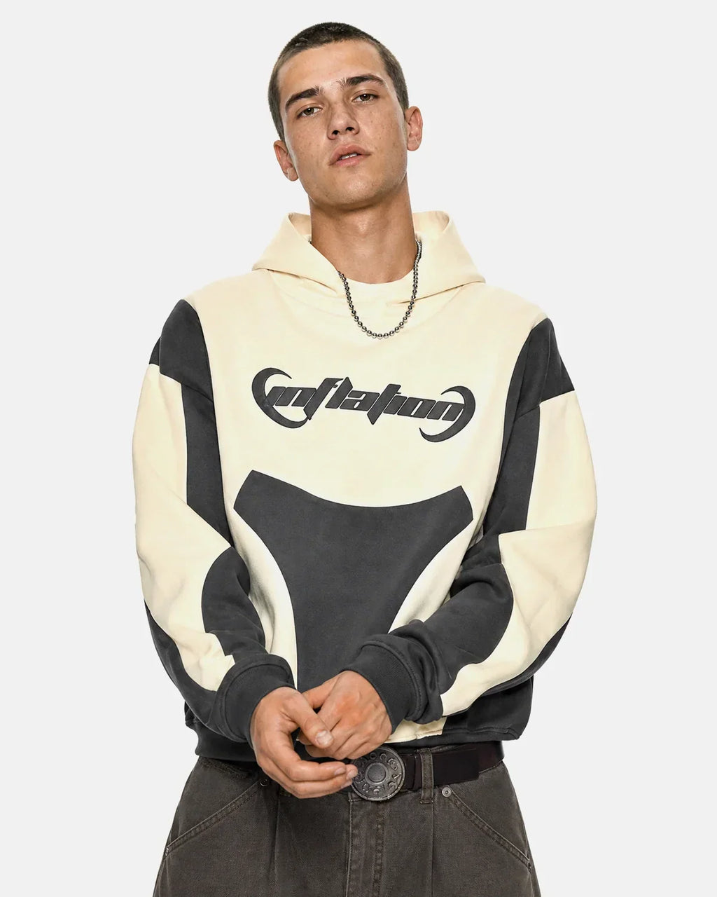 Patchwork Puff Print Hoodies | Flation Streetwear