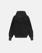 Washed Boxy Asymmetric Zip Up Hoodie | Flation Streetwear