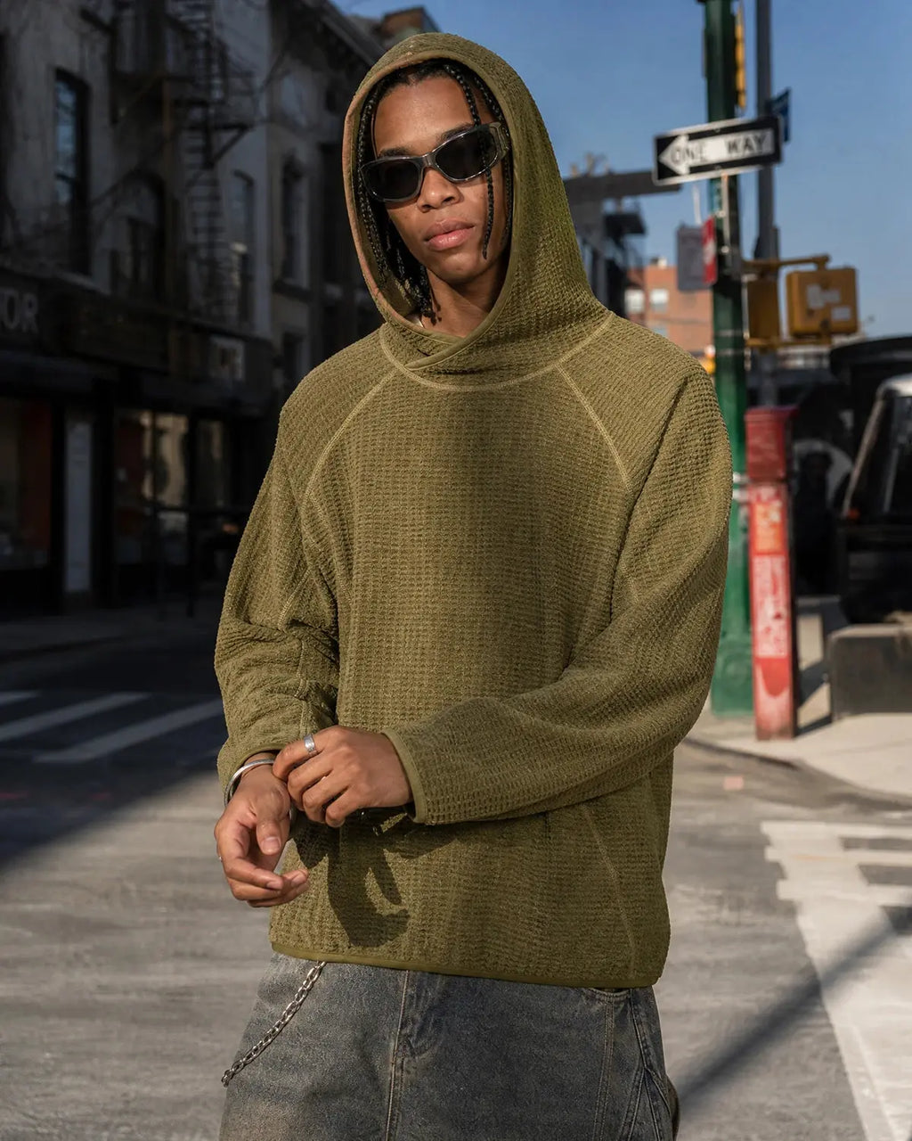 Thermolite® Lightweight Grid Texture Hoodies | Flation Streetwear