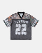 Camo Mesh Digital Print Jersey Tee | Flation Streetwear
