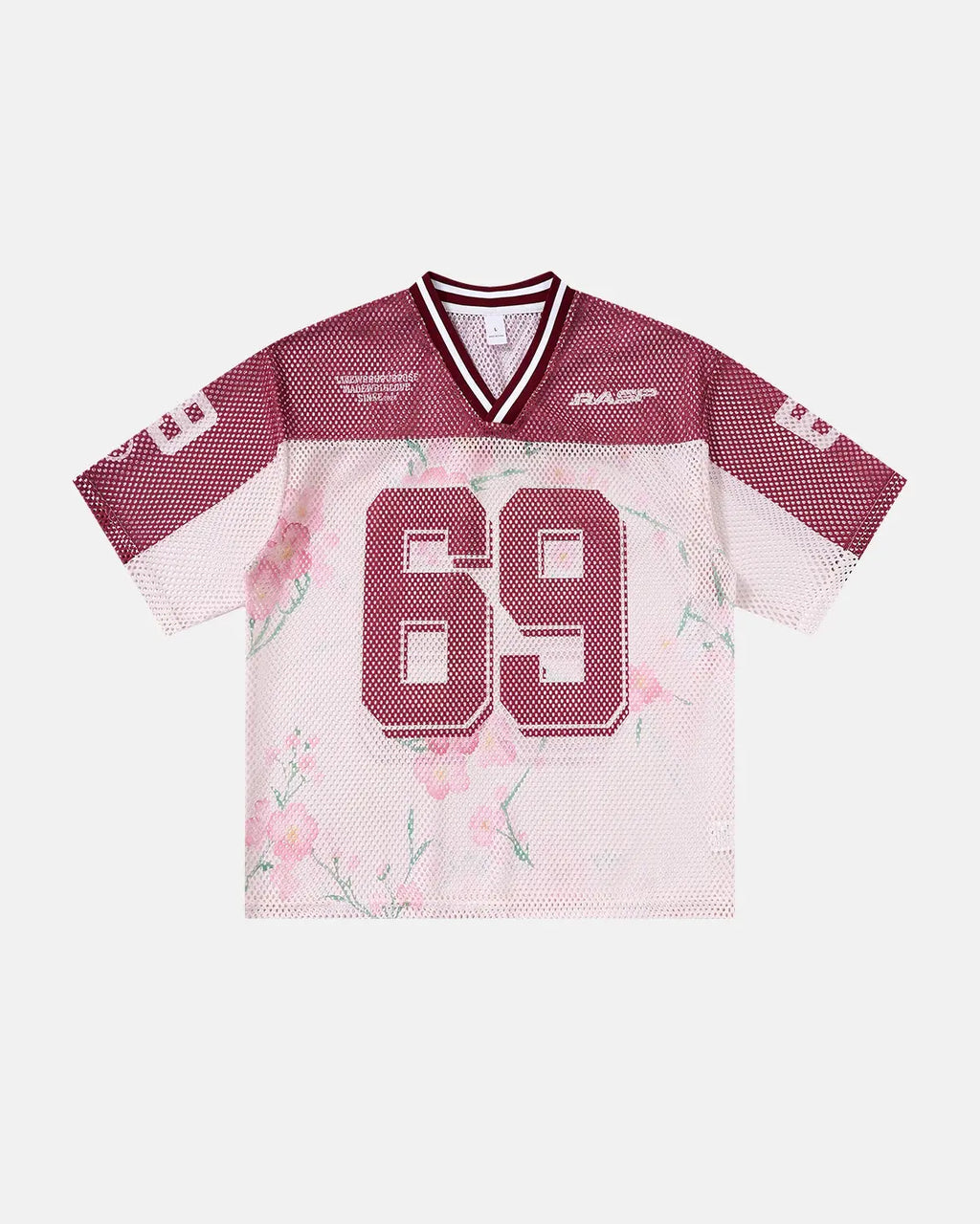 Floral Digital Print Mesh Jersey | Flation Streetwear