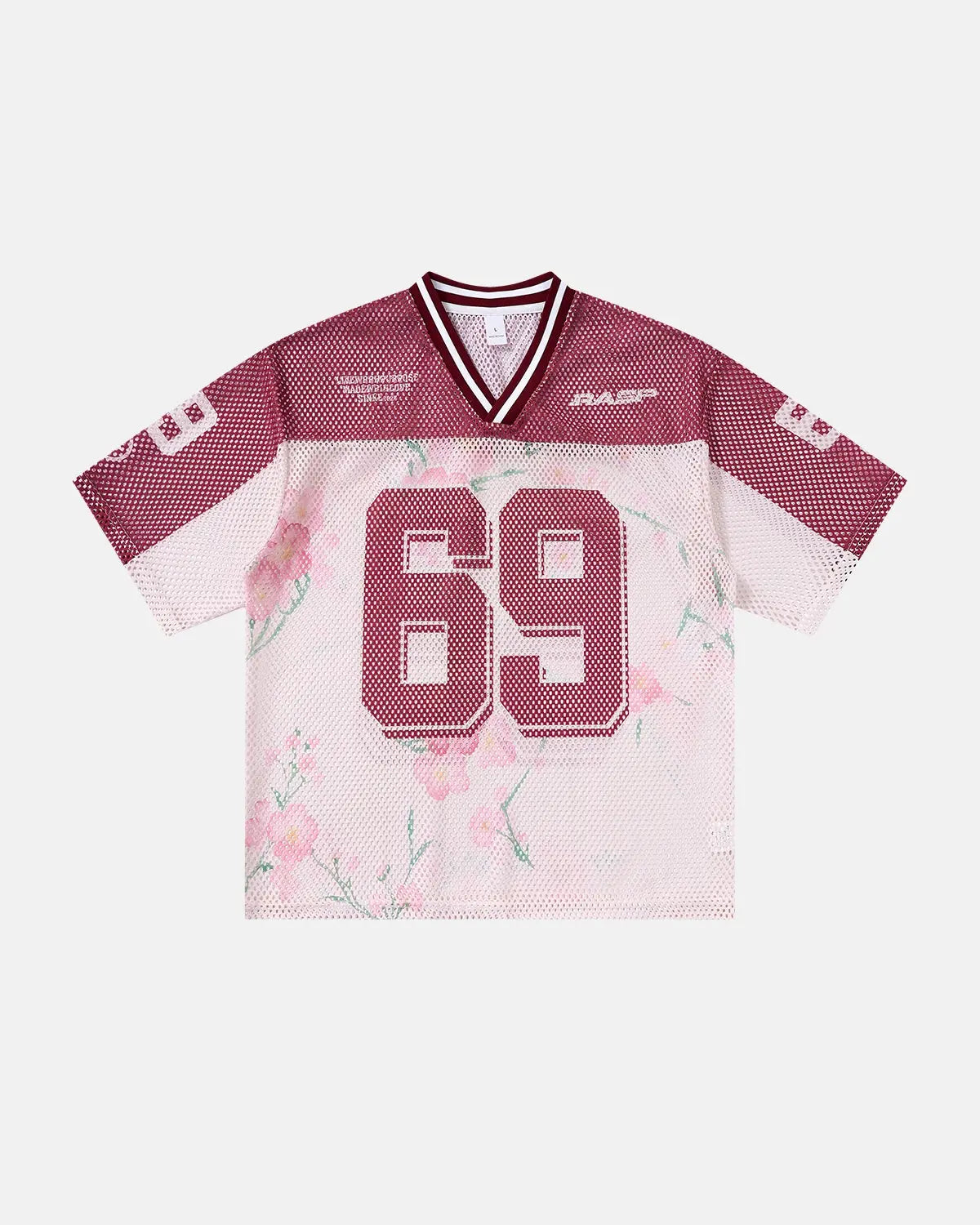 Floral Digital Print Mesh Jersey | Flation Streetwear