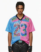 Camo Graphic Mesh Jersey Tee | Flation Streetwear
