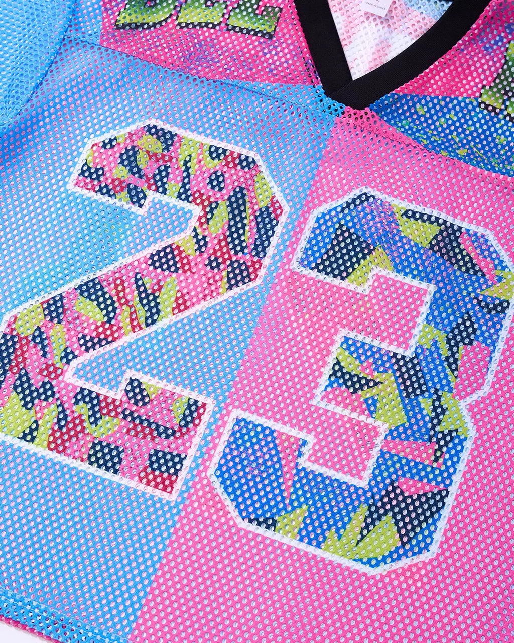 Camo Graphic Mesh Jersey Tee | Flation Streetwear