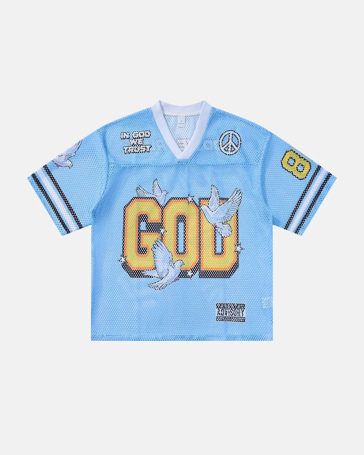 Dove Graphic Mesh Football Jersey | Flation Streetwear