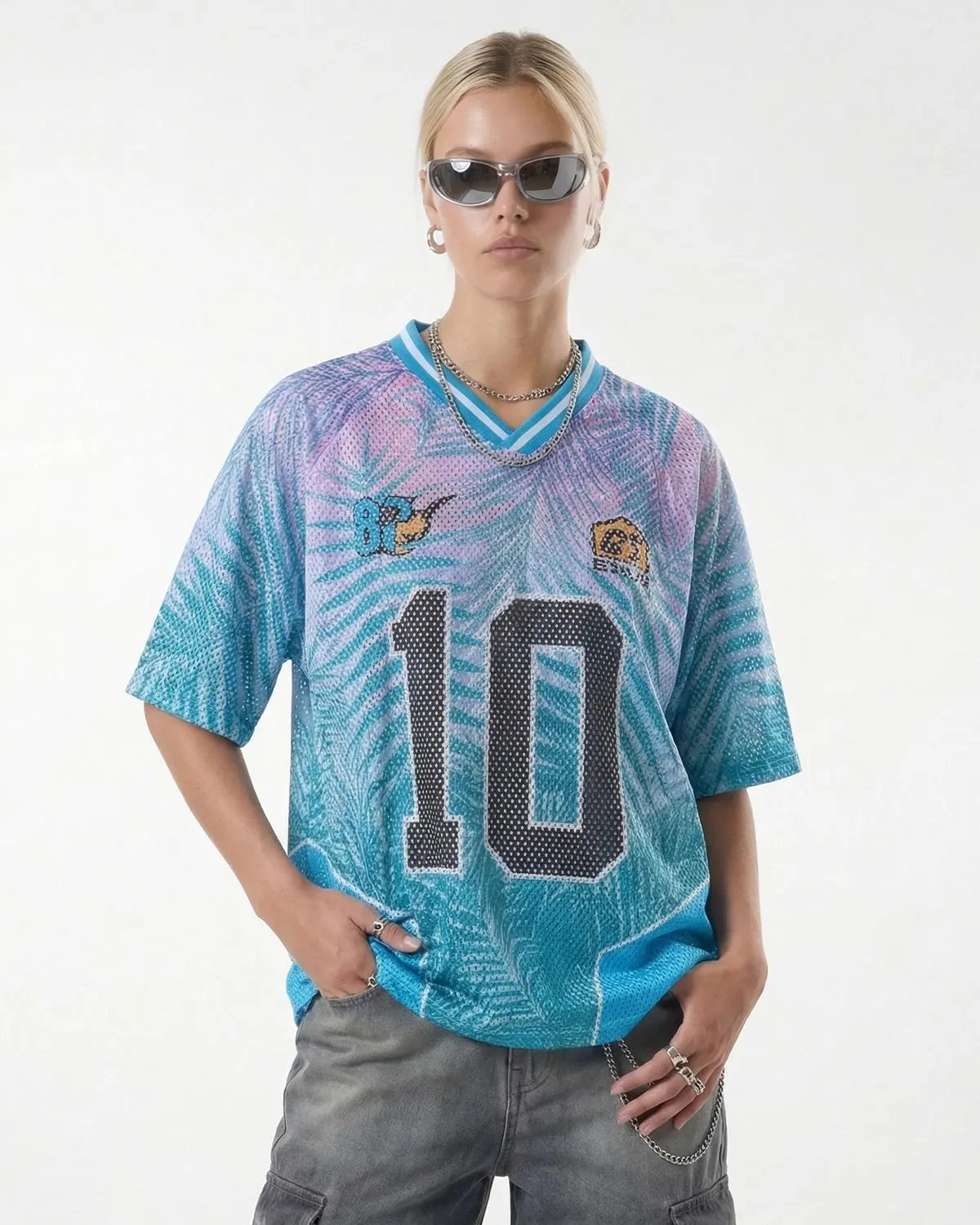 Oversized Mesh Football Jersey | Flation Streetwear
