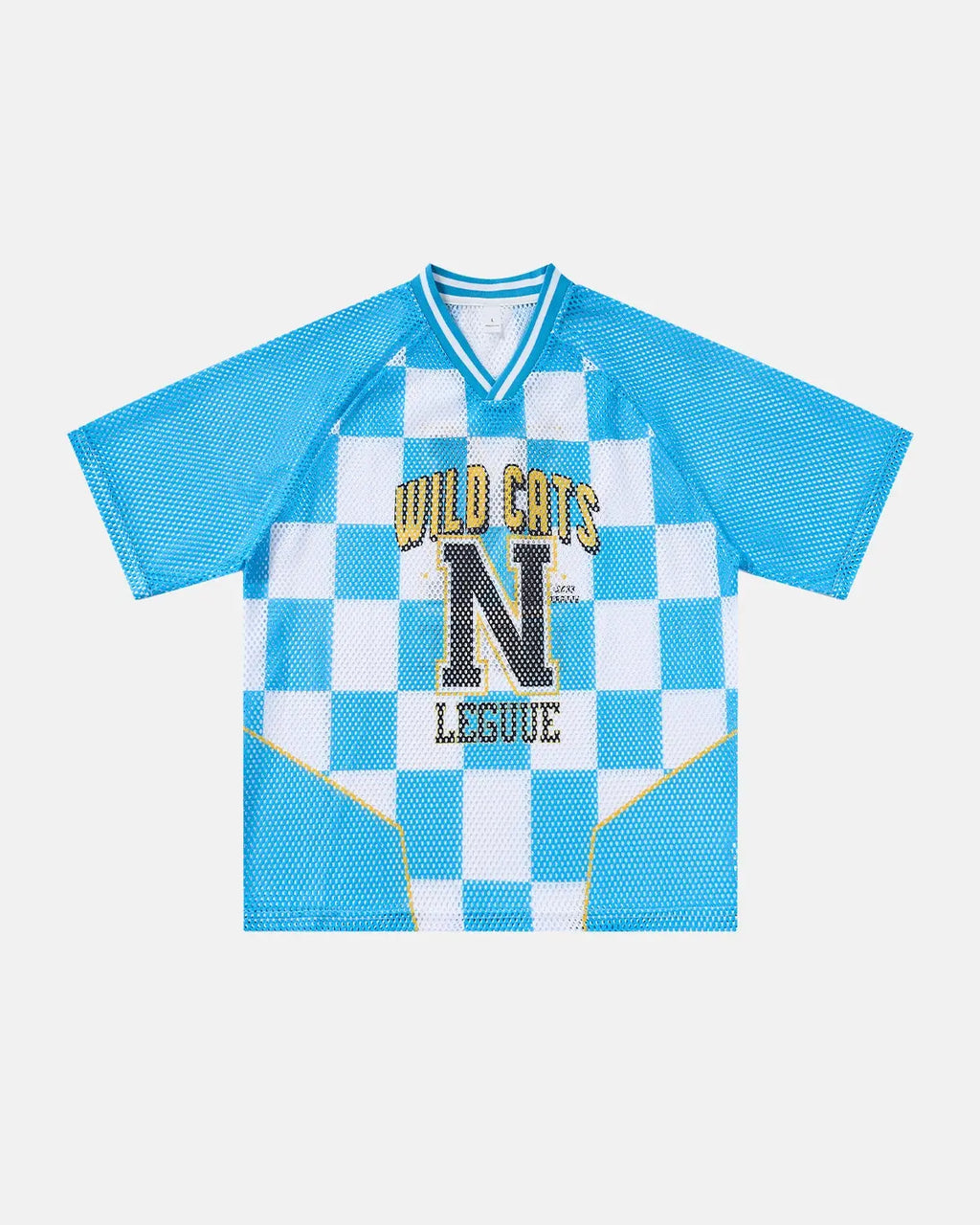 Varsity Checkerboard Mesh Jersey | Flation Streetwear