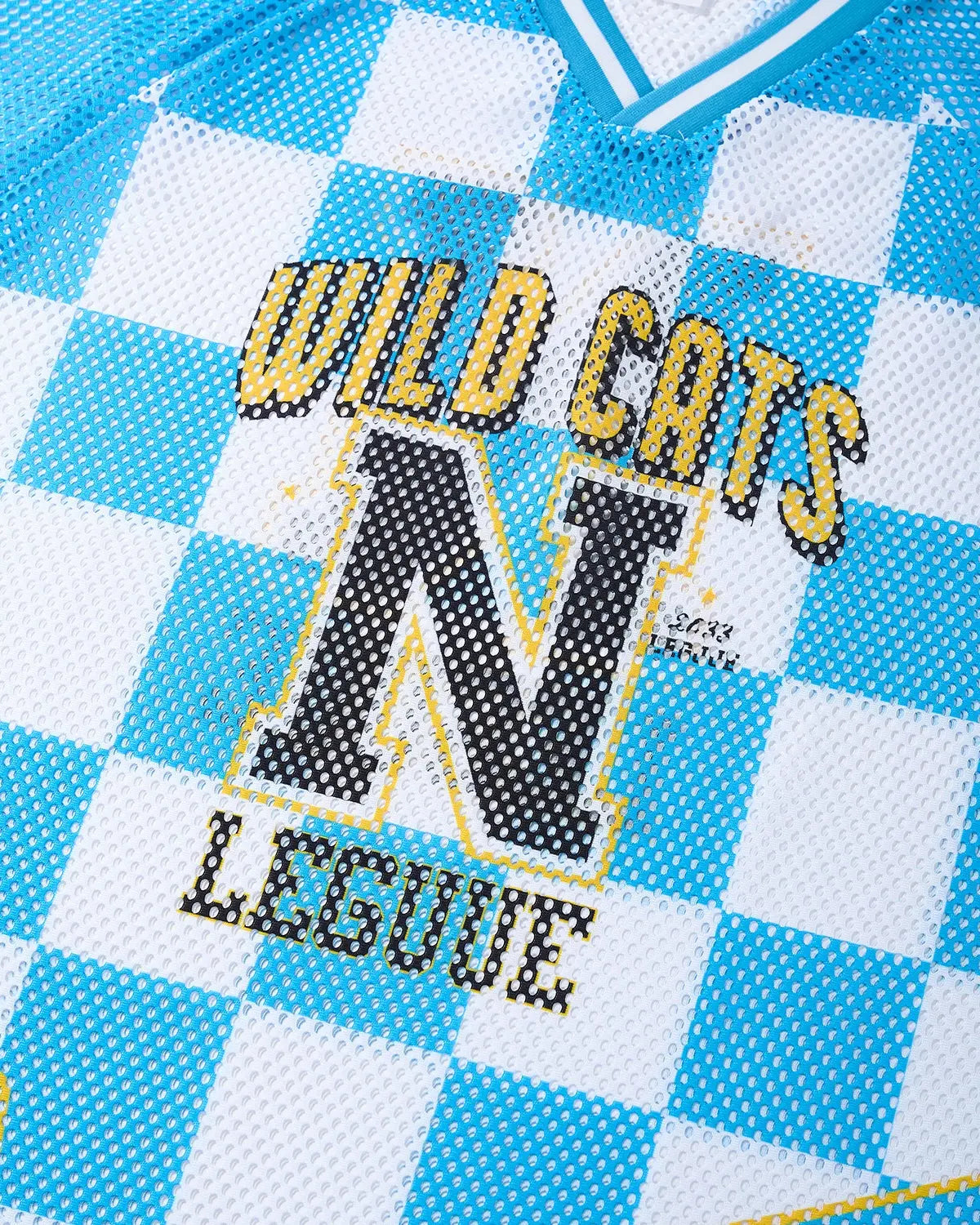 Varsity Checkerboard Mesh Jersey | Flation Streetwear