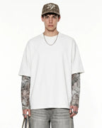 Camo Layered Oversized T-Shirt | Flation Streetwear
