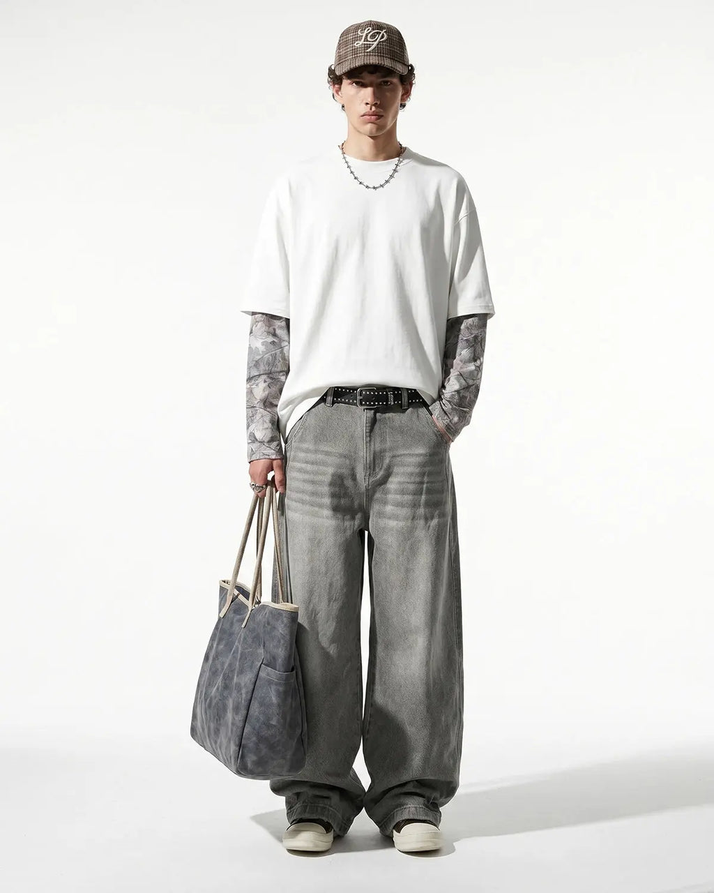 Camo Layered Oversized T-Shirt | Flation Streetwear