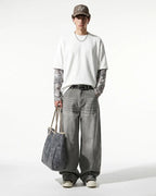 Camo Layered Oversized T-Shirt | Flation Streetwear