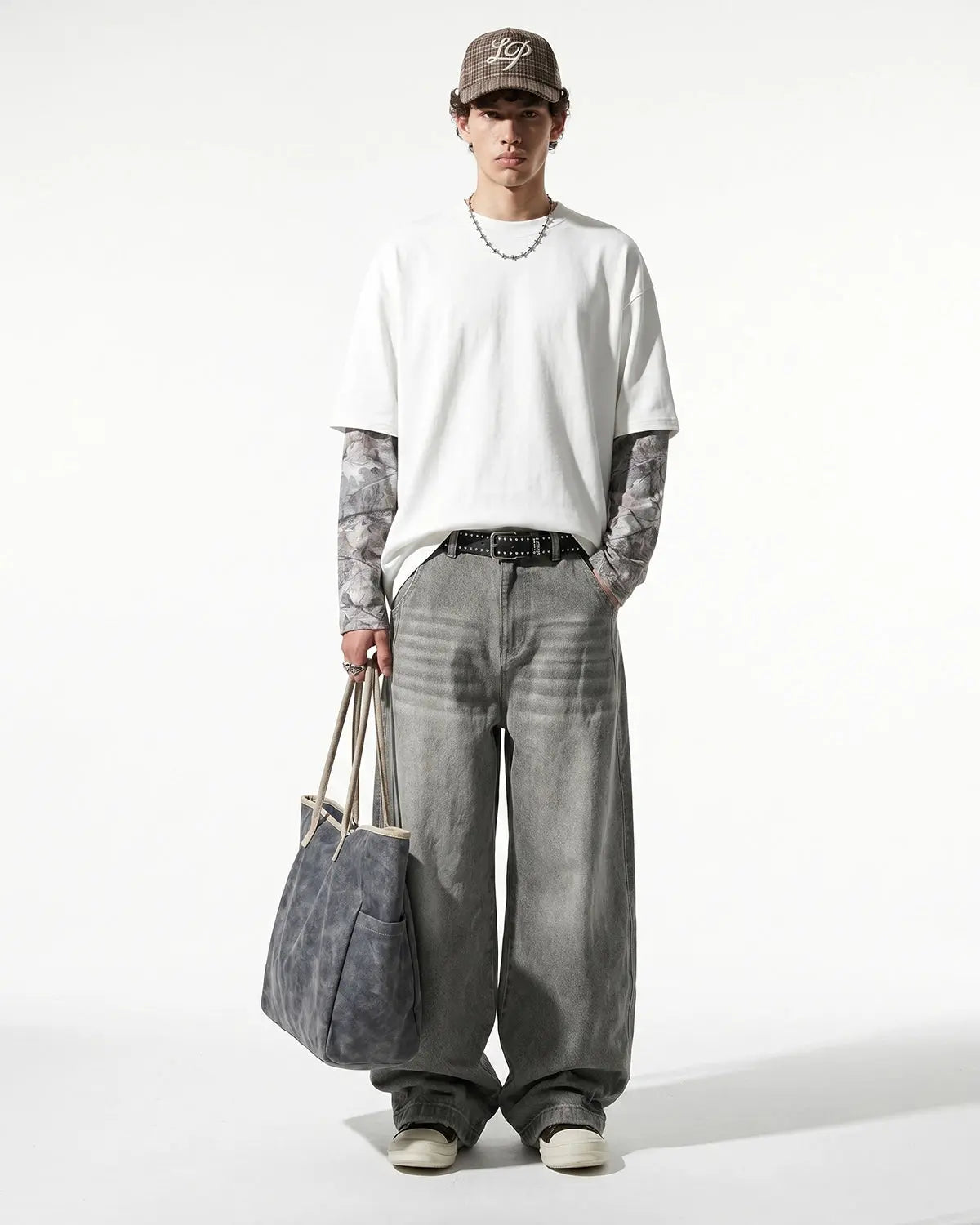 Camo Layered Oversized T-Shirt | Flation Streetwear