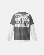 Layered Henley Stripe T-Shirt | Flation Streetwear