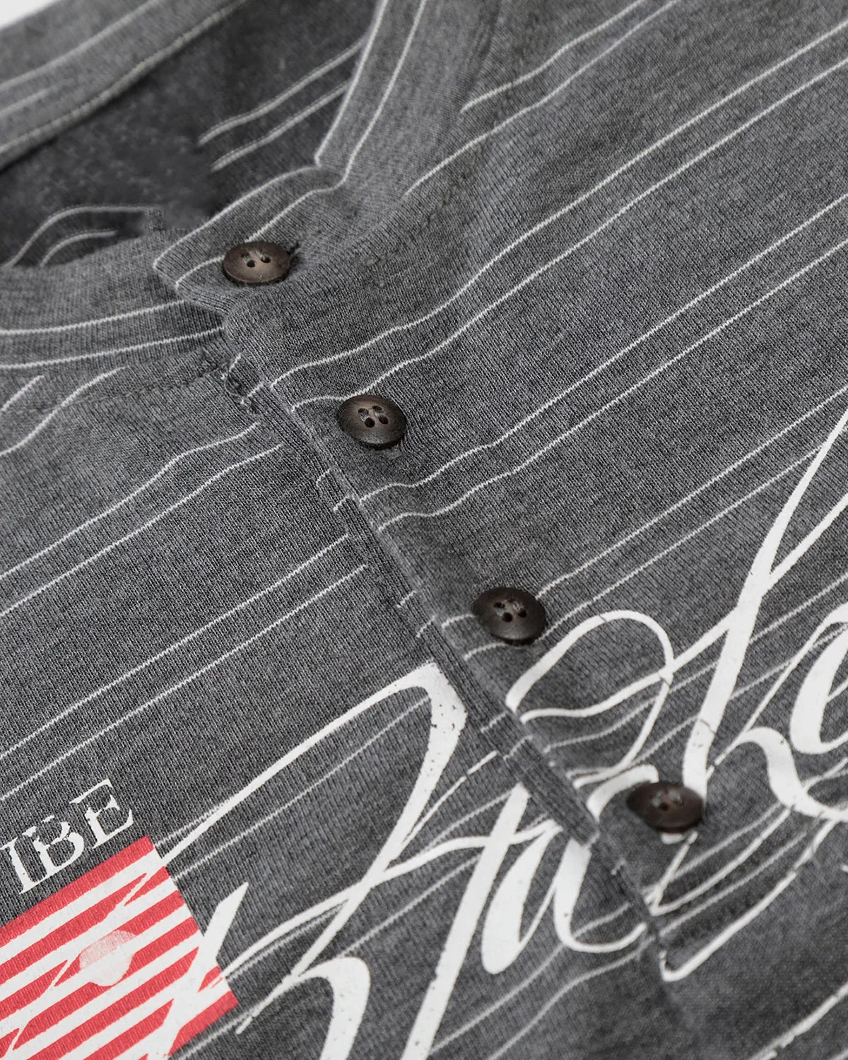 Layered Henley Stripe T-Shirt | Flation Streetwear