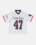 Pinstripe Number Mesh Jersey | Flation Streetwear