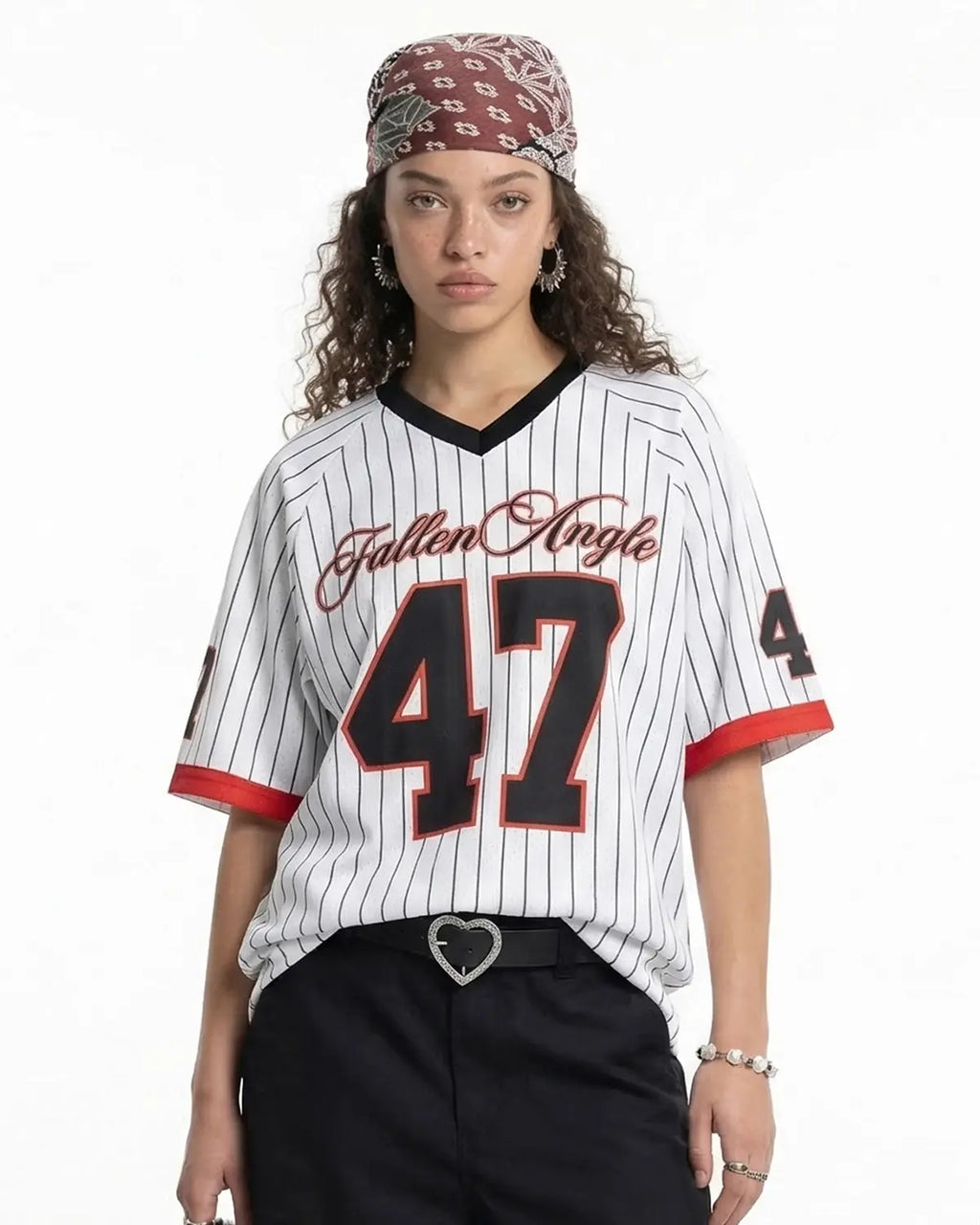 Pinstripe Number Mesh Jersey | Flation Streetwear