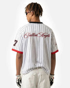 Pinstripe Number Mesh Jersey | Flation Streetwear