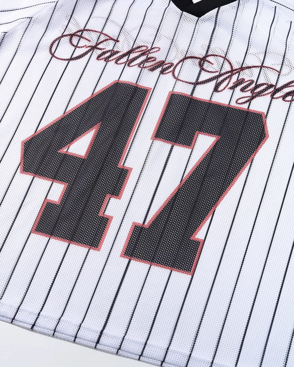 Pinstripe Number Mesh Jersey | Flation Streetwear