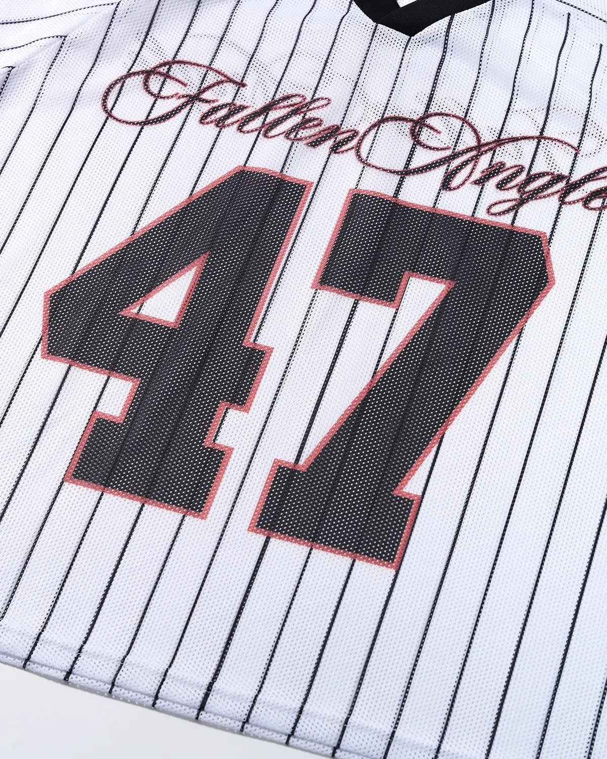 Pinstripe Number Mesh Jersey | Flation Streetwear
