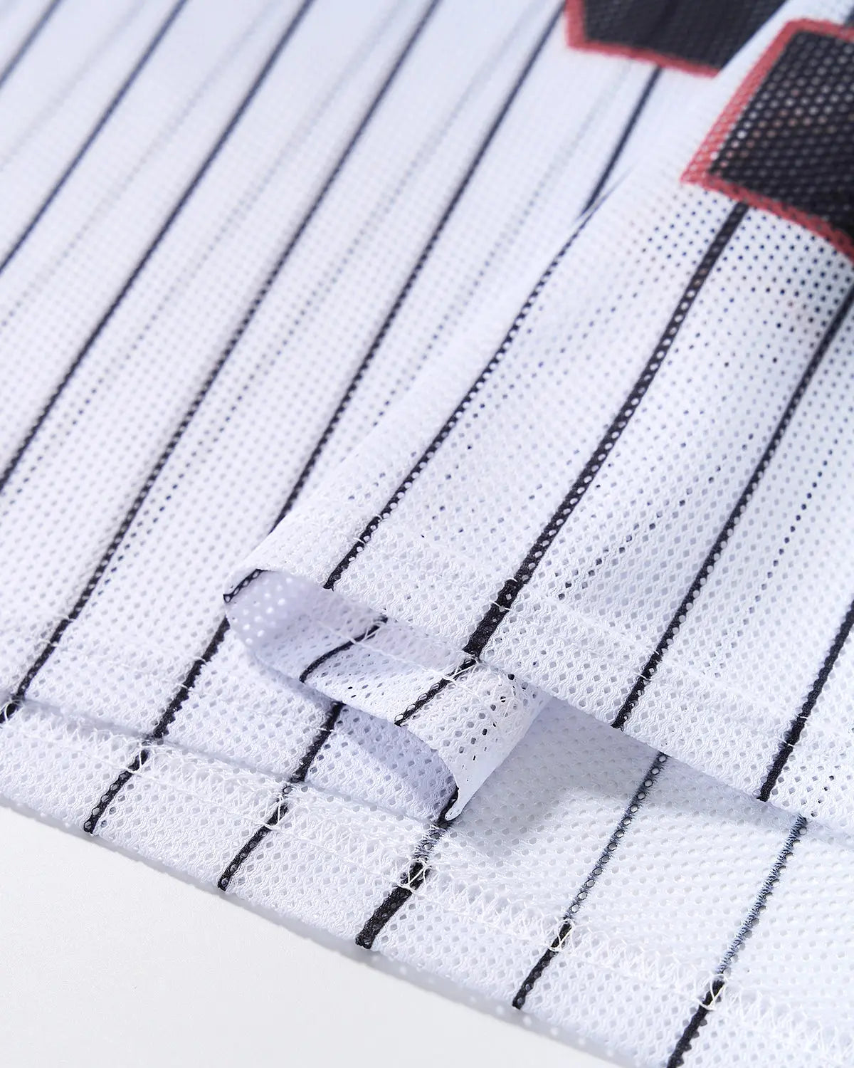 Pinstripe Number Mesh Jersey | Flation Streetwear