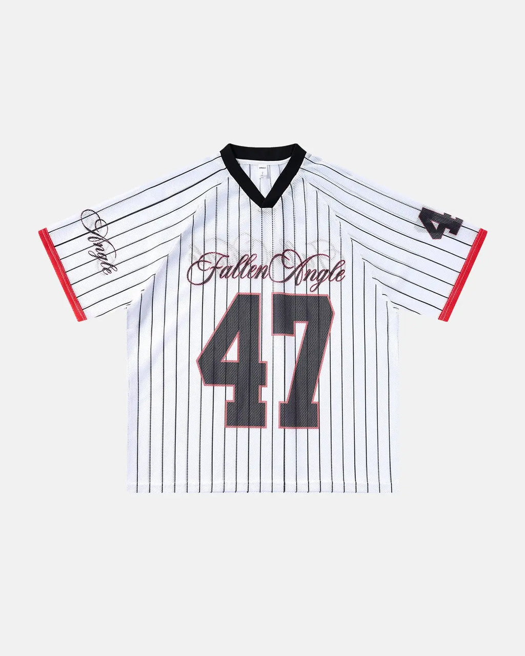 Pinstripe Number Mesh Jersey | Flation Streetwear