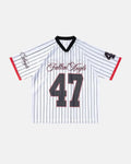 Pinstripe Number Mesh Jersey | Flation Streetwear