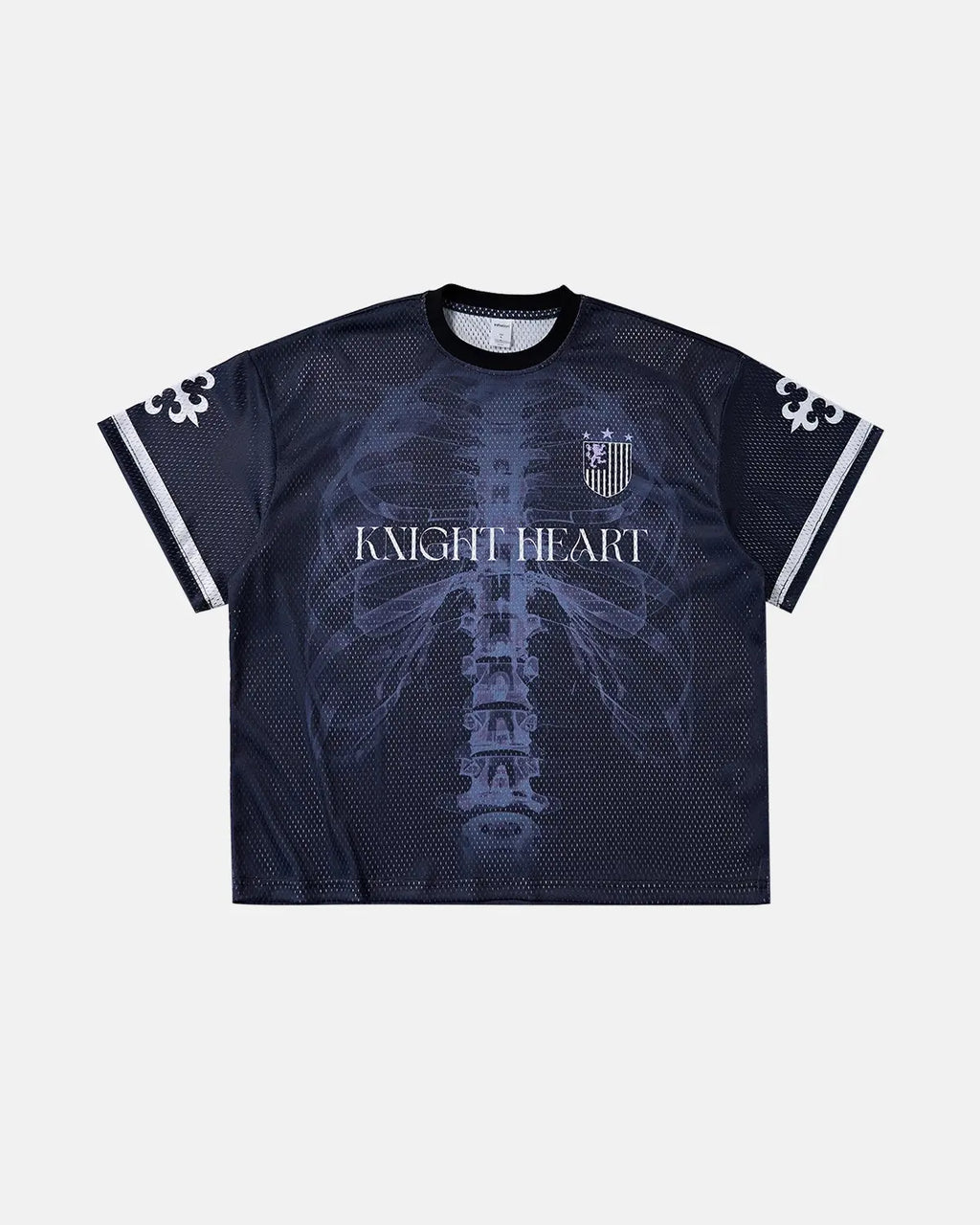 X-Ray Skeleton Graphic Mesh Jersey | Flation Streetwear