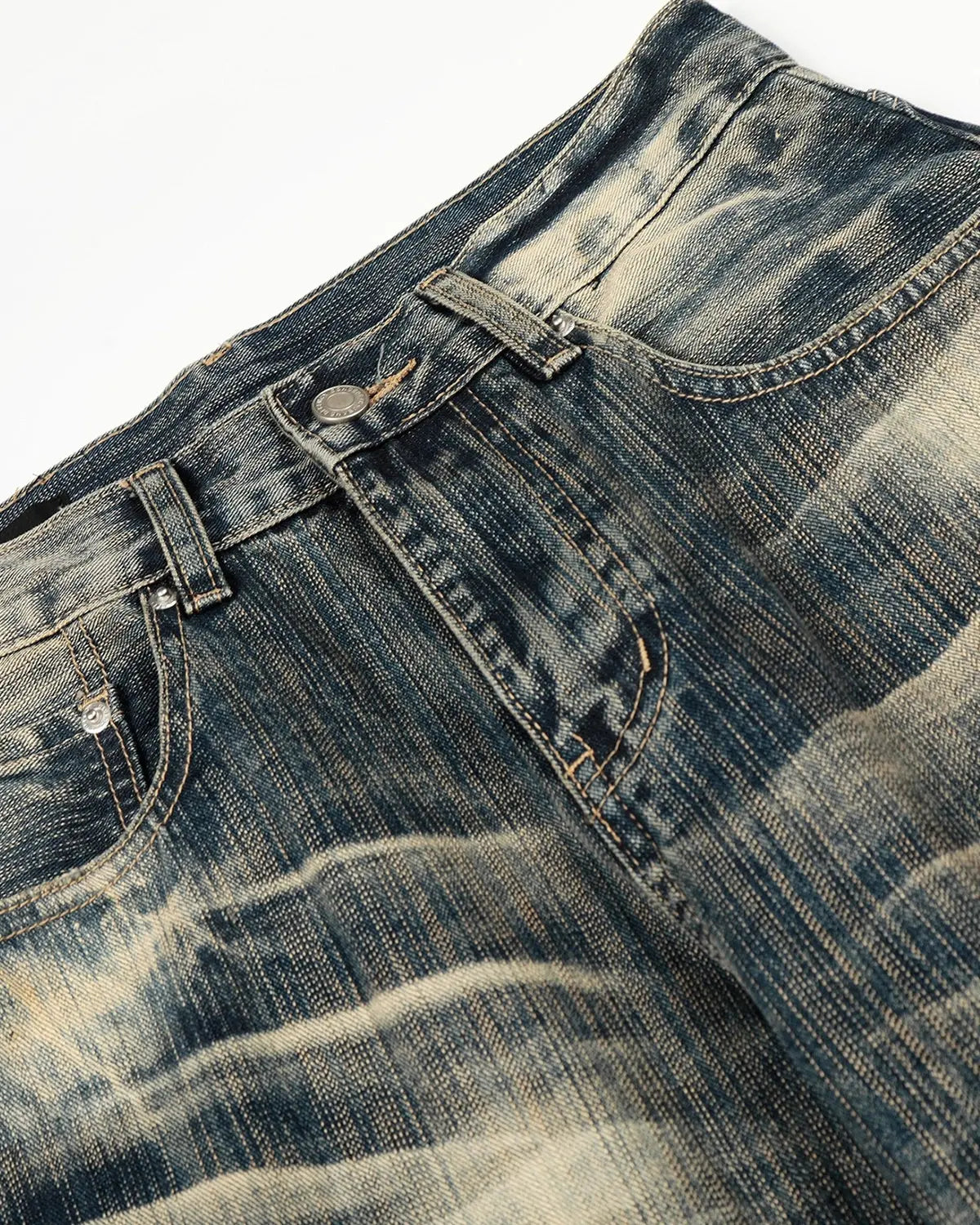 Bamboo Weave Barrel Baggy Jeans | Flation Streetwear