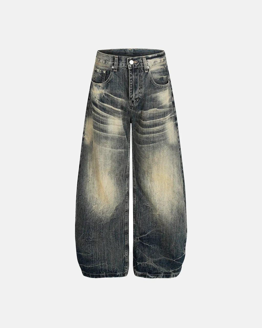 Bamboo Weave Barrel Baggy Jeans | Flation Streetwear