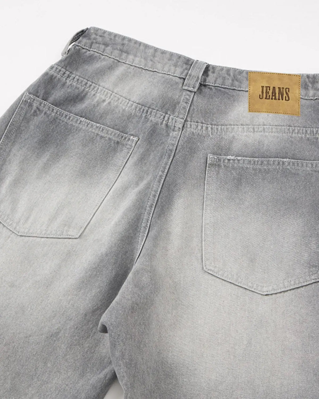 Blue Acid Wash Barrel Jeans | Flation Streetwear