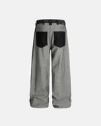 Distressed Reverse Design Baggy Jeans | Flation Streetwear