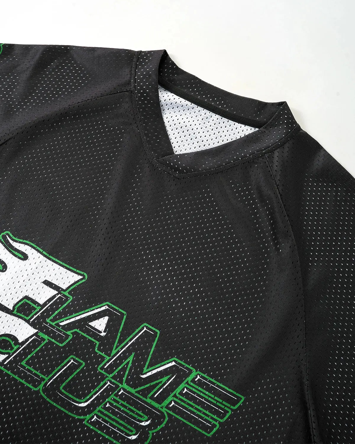 Flame Print Mesh Tees | Flation Streetwear