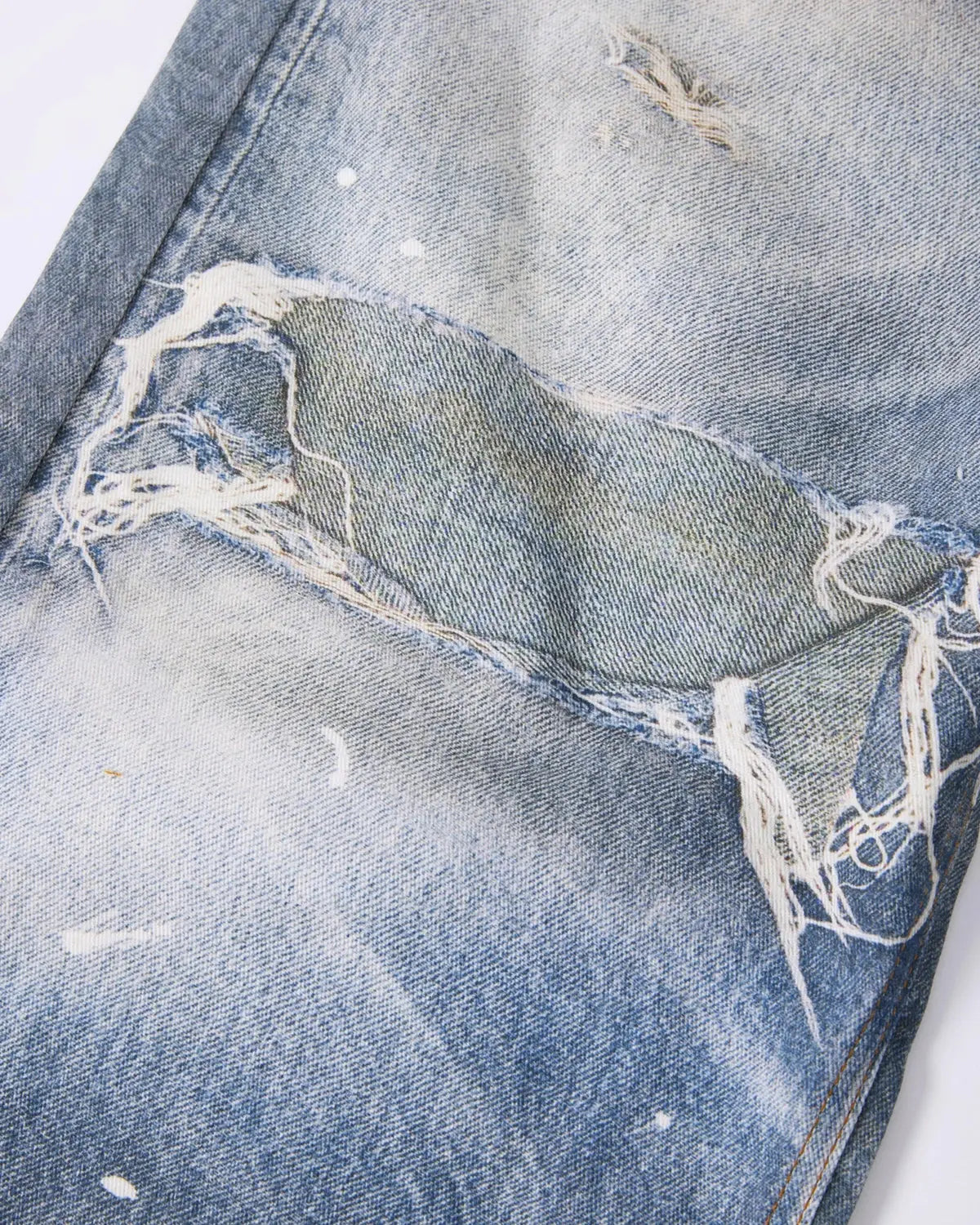 Layered Digital Print Baggy Jeans | Flation Streetwear