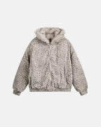 Leopard Faux Fur Lined Bomber Jacket | Flation Streetwear