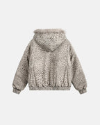 Leopard Faux Fur Lined Bomber Jacket | Flation Streetwear