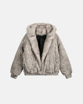 Leopard Faux Fur Lined Bomber Jacket | Flation Streetwear