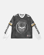 Mesh Skeleton Print Long Sleeve Tee | Flation Streetwear
