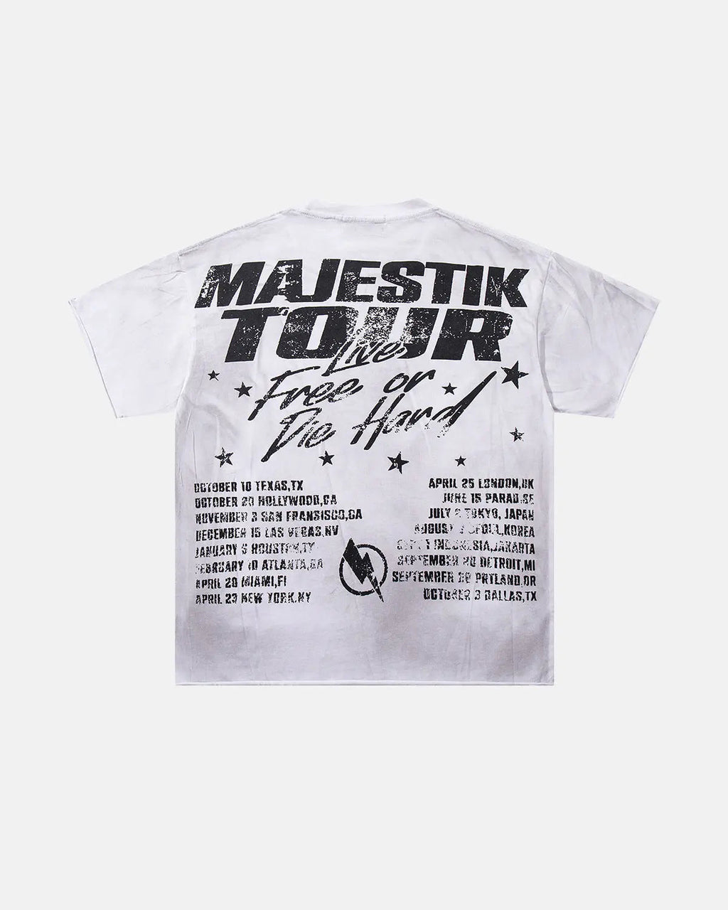 Rhinestone Washed Graphic T-Shirt | Flation Streetwear