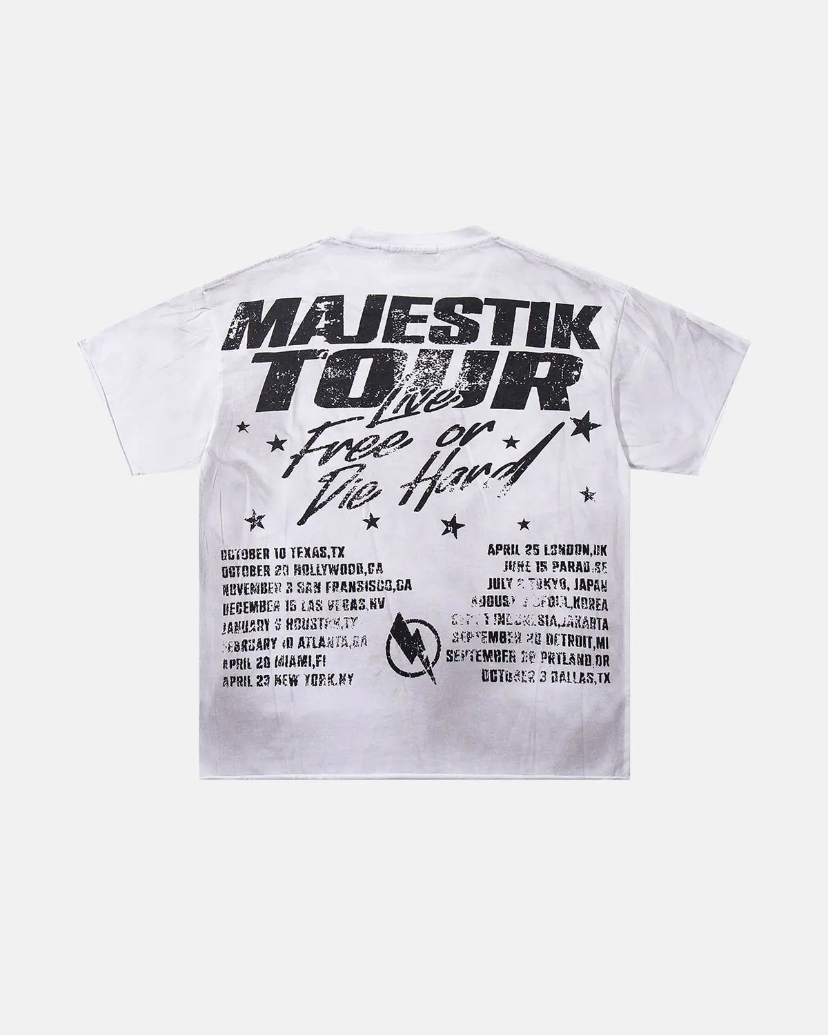 Rhinestone Washed Graphic T-Shirt | Flation Streetwear